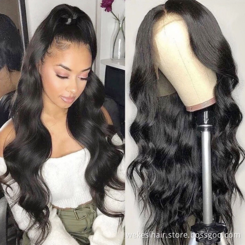 Human Hair Lace Front Wig Factory Price 13*4 Wholesale Cuticle Aligned Unprocessed 4*4 Brazilian Hair Water Wave Kinky Curly